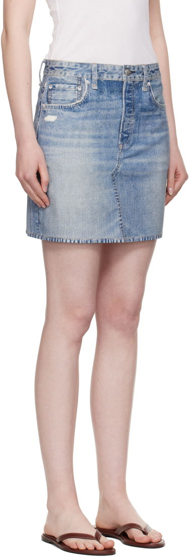 Nederdel rag & bone rag & bone Miramar Ponte Miniskirt Blå | WCW25PB0030703, 1