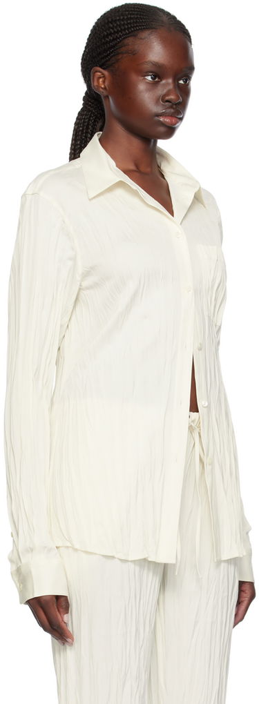 Skjorte Helmut Lang Helmut Lang Crushed Button-Down Shirt Hvid | O01HW520, 1