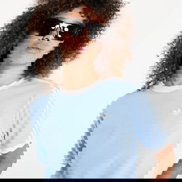 T-shirt adidas Originals adidas Originals Ruffle 3-Stripes T-Shirt Blå | KC8820, 1