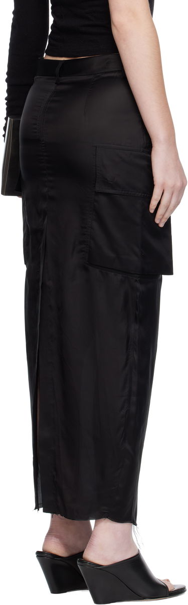 Nederdel Rick Owens Rick Owens Firbanks Midi Cargo Skirt Sort | RP02E4379 K, 2