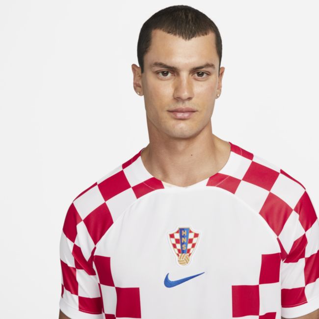 Jersey Nike Croatia 2022/23 Stadium Home Dri-FIT Football Shirt Hvid | DN0684-100, 1