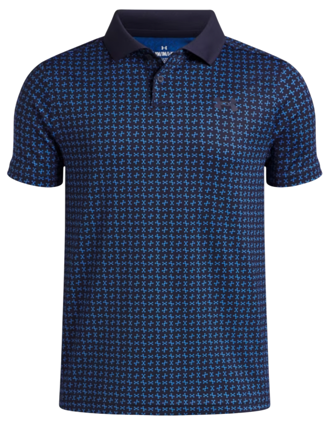 Polo skjorte Under Armour Matchplay Printed Polo Mørkeblå | 1377349-411, 0