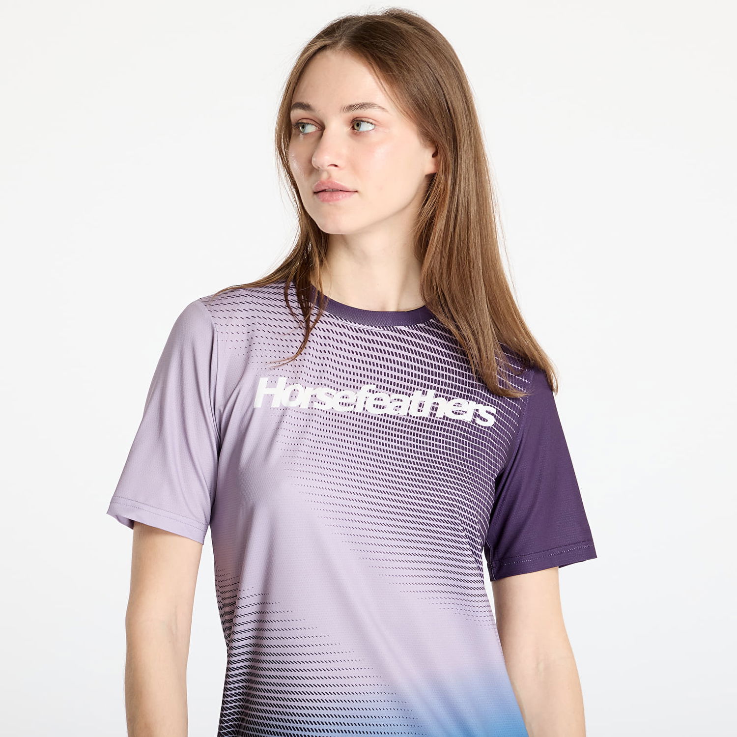 T-shirt Horsefeathers Quantum Bike Jersey Lilla | TW044B, 1