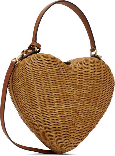 Håndtaske Moschino Moschino 'Love Me' Wicker Heart Bag Brun | MC4138PP1M 251MOON1 10A, 2