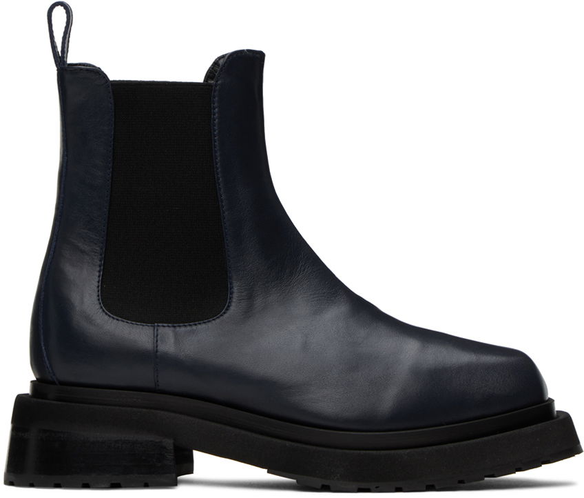 Sneakers og sko Eckhaus Latta Eckhaus Latta Mike Chelsea Boots Mørkeblå | FEKLWMKBO09009, 0