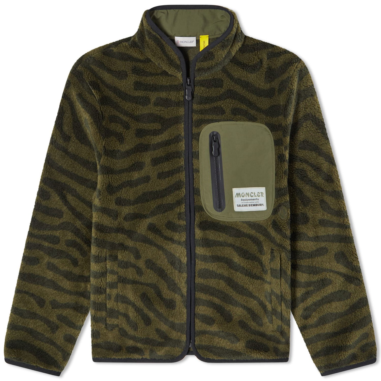 Sweatshirt Moncler Genius x Salehe Bembury Fleece Jacket Dark Green Grøn | 8G000-M3282-04-833, 0