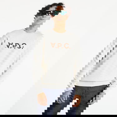 Sweatshirt A.P.C. Vpc Logo Print Sweatshirt Beige | COECQ-H27378 PBB, 0