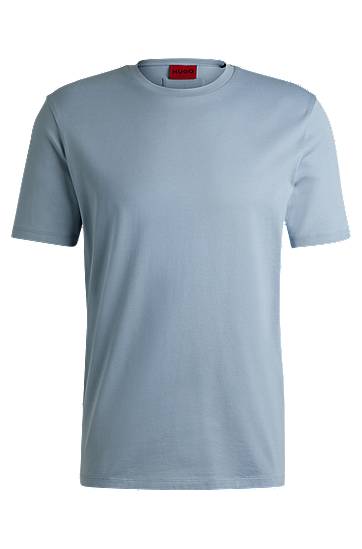 T-shirt BOSS Slim-Fit Mercerized Cotton Tee Blå | 50542969, 0