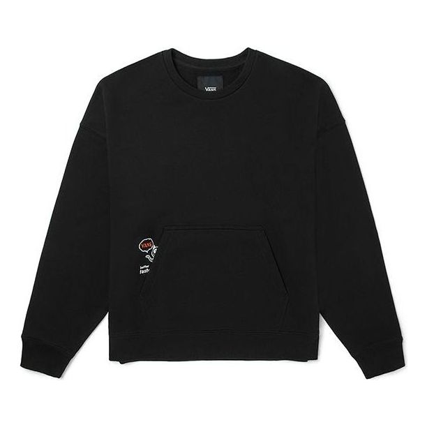 Sweater Vans OTW Test Fleece Crew Sweatshirt Sort | VN0A54OLBLK, 0