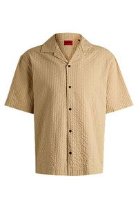 Oversized Seersucker Shirt