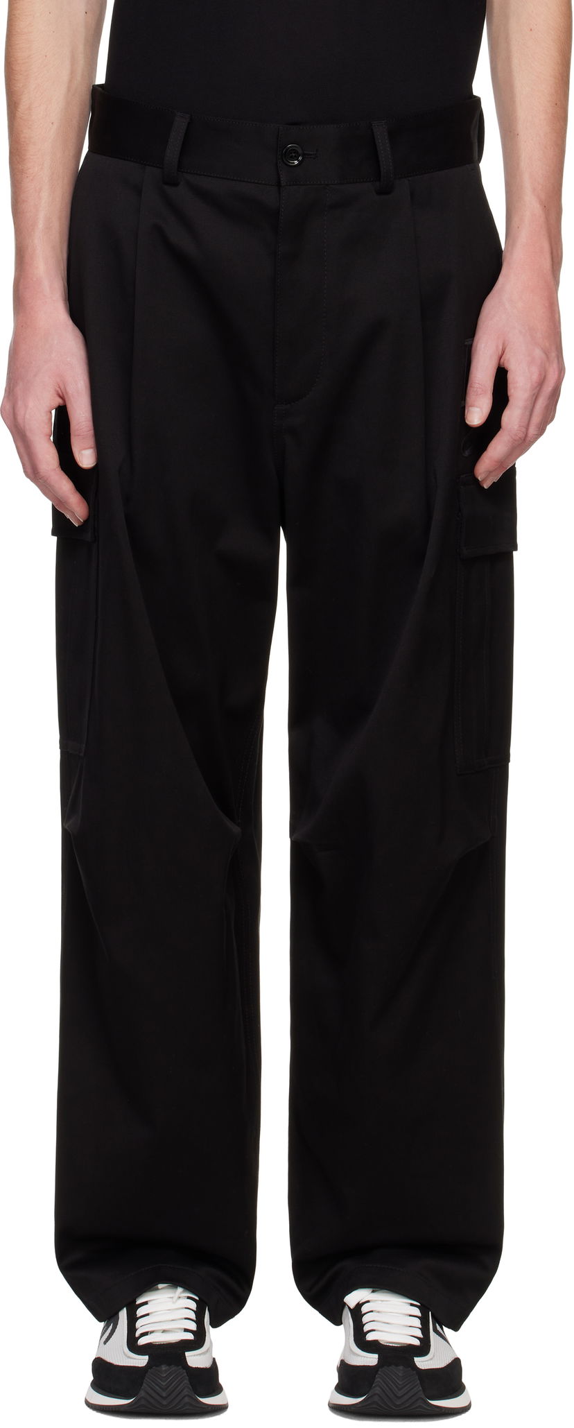 Cargo bukser Dolce & Gabbana Cargo Pants Sort | GP03KZFUFMU