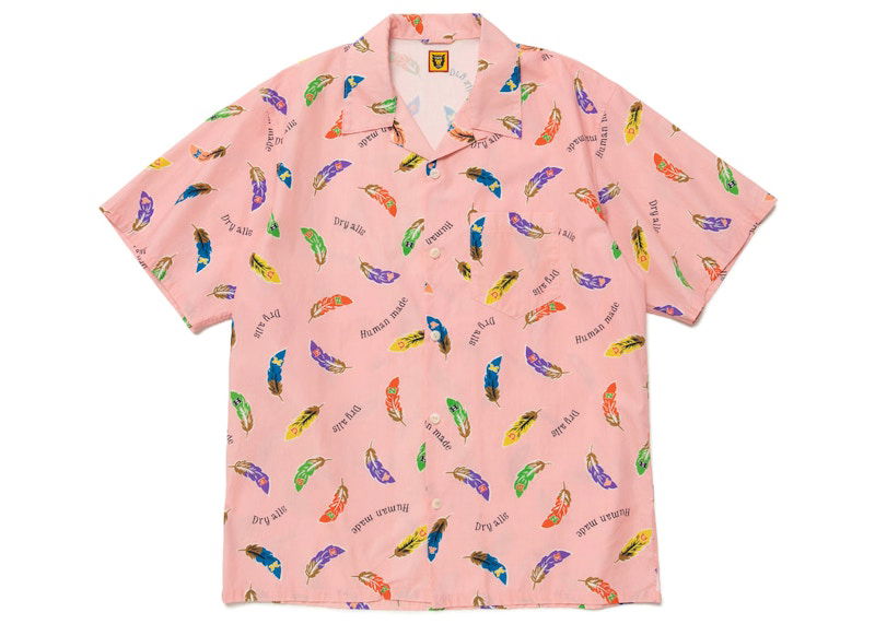 Skjorte Human Made Feather Aloha Shirt Lyserød | HM25SH015