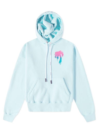 Sweatshirt Palm Angels I Love PA Popover Hoody Turkis | PMBB058S23FLE0014084