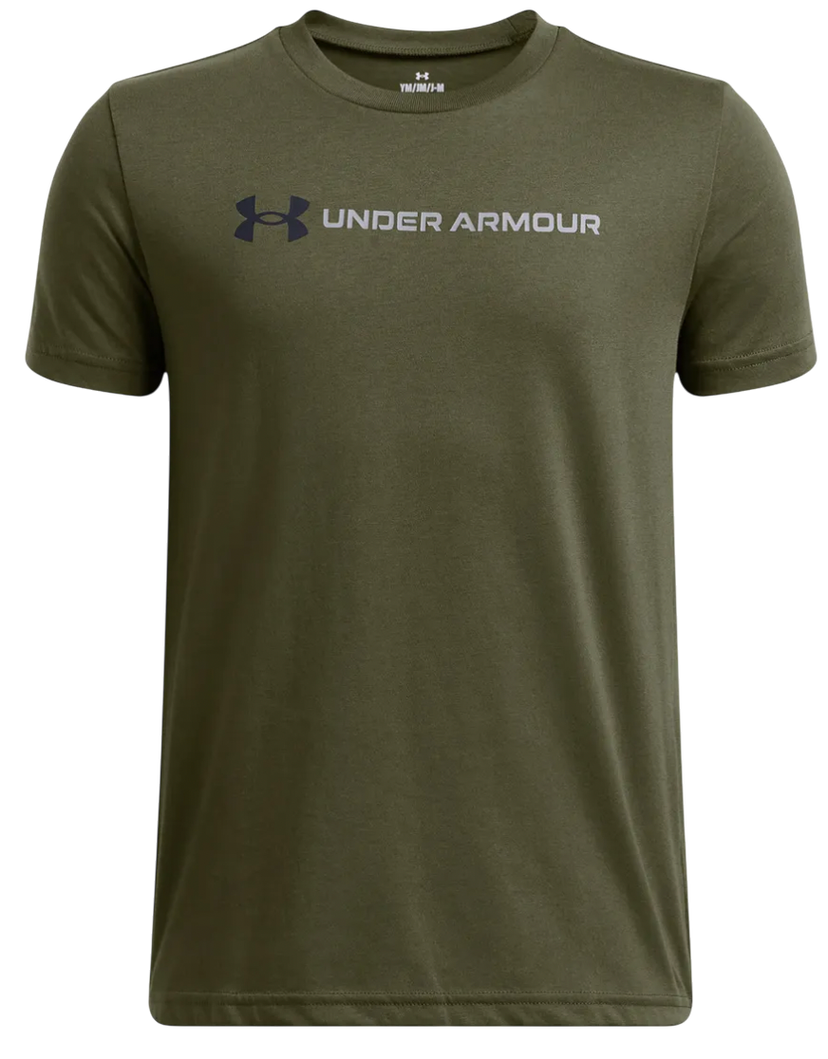 T-shirt Under Armour Logo Wordmark Short Sleeve T-Shirt Grøn | 1389963-390