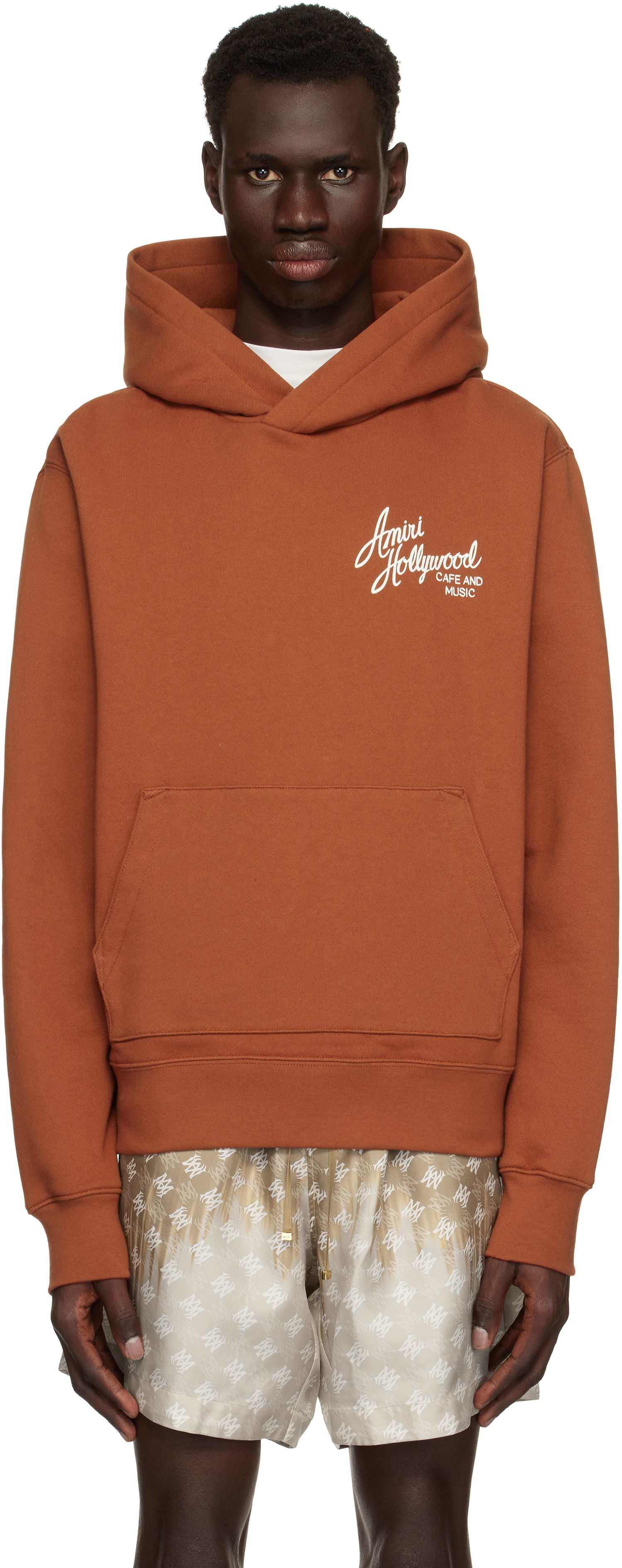 Sweatshirt AMIRI Amiri Hollywood Hoodie Brun | AMJYHD1104, 0
