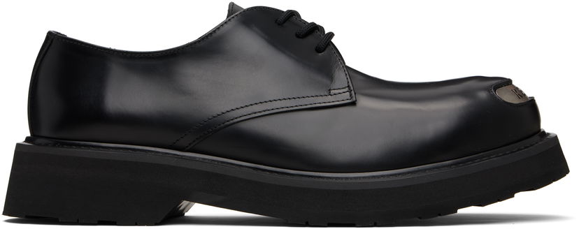 Sneakers og sko KENZO Kenzo Paris 'KENZOSMILE' Leather Derbys Sort | FF65DB111L52
