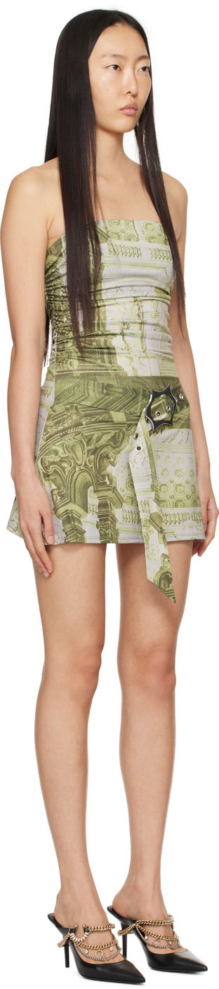 Nederdel Miaou Miaou Alisha Print Mini Dress Grøn | 5046VISEMB, 1
