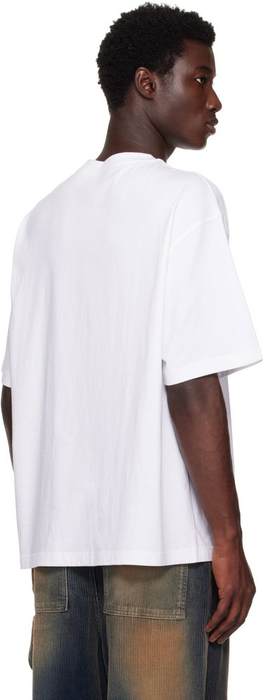 T-shirt We11done We11done Rhinestoned Se11done Logo T-Shirt Hvid | WD-TT2-25-738-U-WH, 2