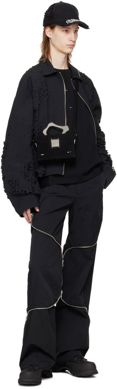 Cargo bukser HELIOT EMIL Phyllotaxis Zip Detail Trousers Sort | PRESS24_M_10_156_BLK01, 3