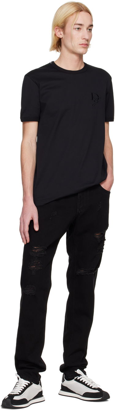 T-shirt Dolce & Gabbana Dolce&Gabbana Jersey Round Neck T-Shirt Sort | G8RN8ZG7N4Q, 3