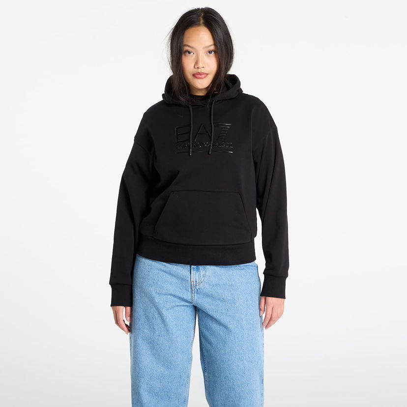 Sweatshirt Emporio Armani EA7 Emporio Armani Train Visibility Hoodie Sort | 7W000417AF12473UC001