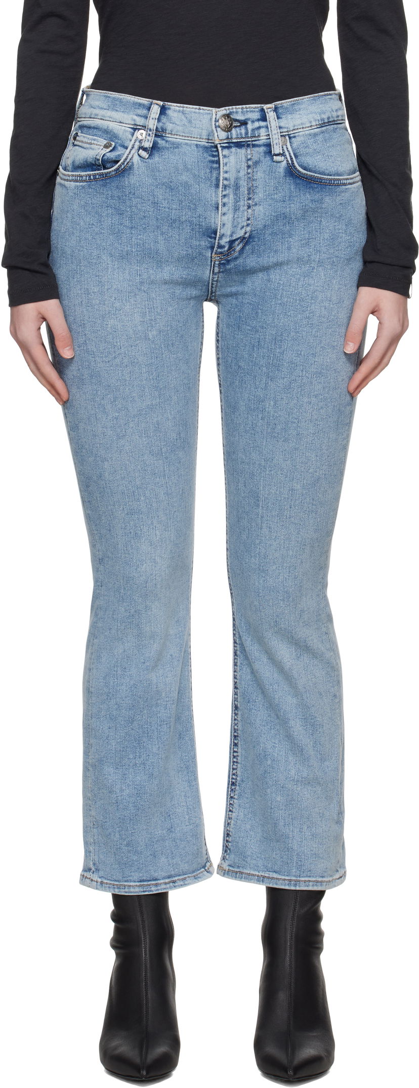 Jeans rag & bone Rag & Bone Epic Peyton Bootcut Jeans Blå | WDD24H2972EPSU