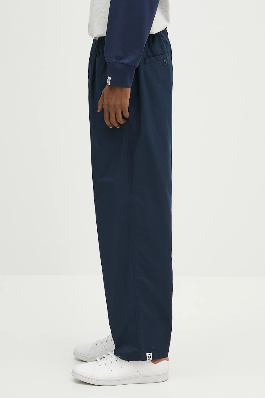 Bukser AAPE by A Bathing Ape AAPE Now Woven Pants Mørkeblå | AAPPTMB665XXO, 1