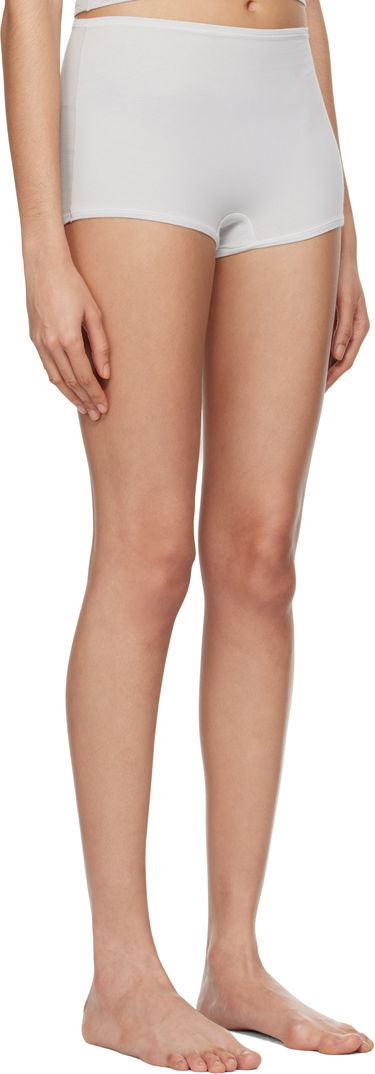 Trusser SKIMS SKIMS Cotton Jersey Boy Shorts Hvid | PN-BOY-4462, 1