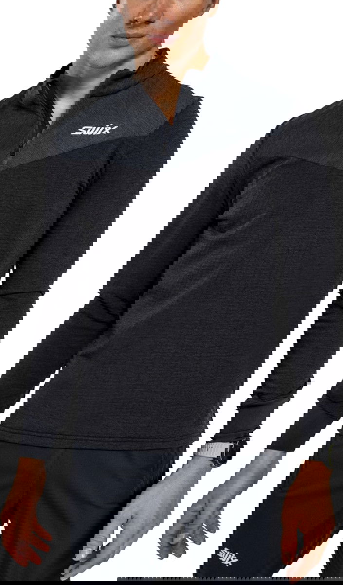 T-shirt SWIX Swix Dynamic Midlayer Half Zip Top Sort | 10079-23-10150