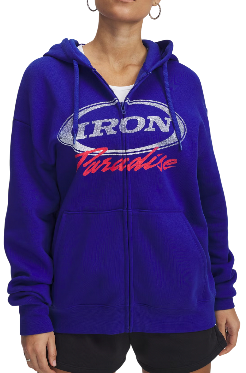 Sweatshirt Under Armour Under Armour Project Rock Iron Paradise Full-Zip Hoodie Blå | 1389701-400