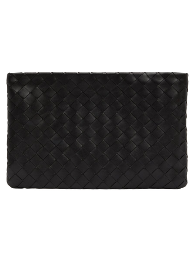 Håndtaske Bottega Veneta Medium Flat Pouch Sort | 608232 VCCP9