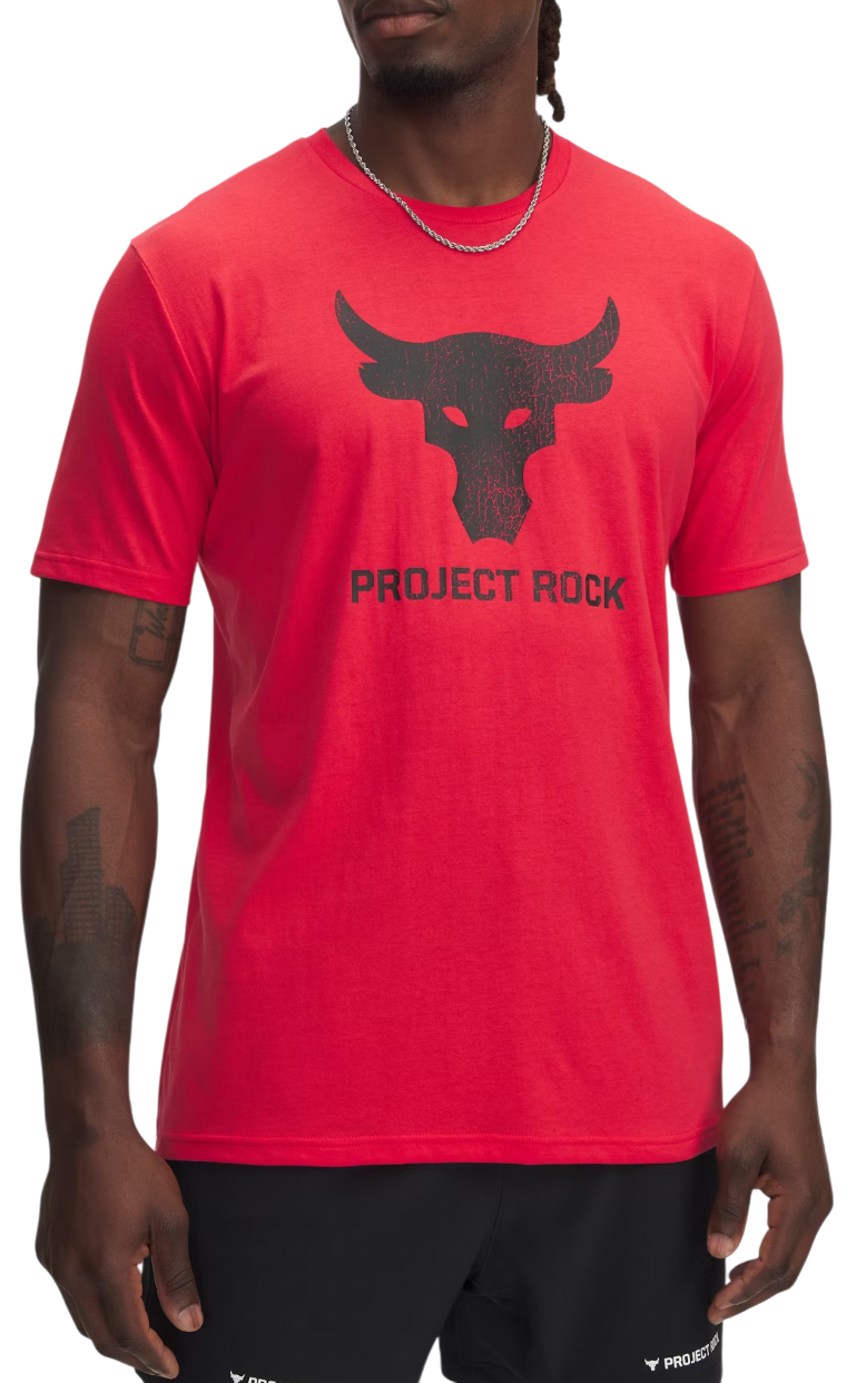 T-shirt Under Armour Project Rock Brahma Bull Short Sleeve T-Shirt Rød | 1383191-989