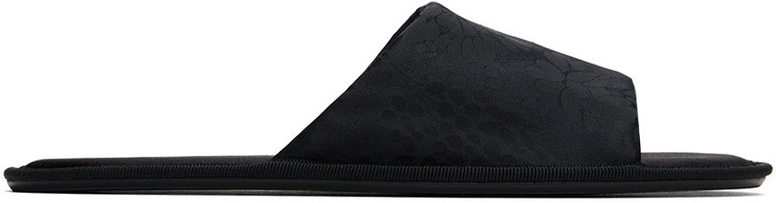 Tøj The Row The Row Frances Slippers Sort | F1520-W3105, 0