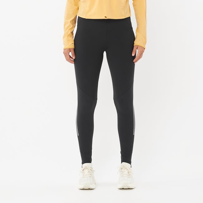 Leggings Salomon Aero Stow Running Tights Sort | LC2436900