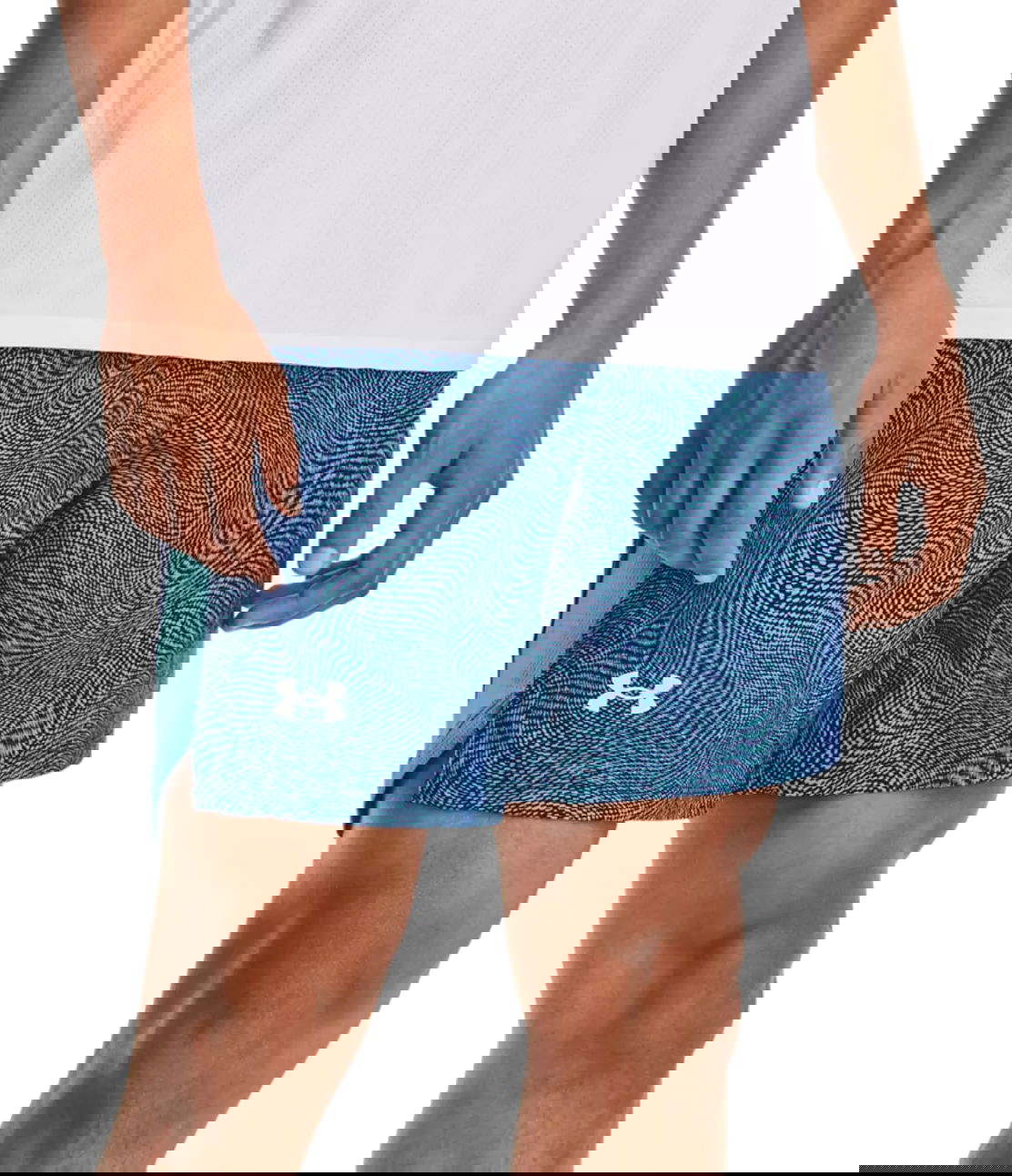 Shorts Under Armour Launch 7'' Printed Shorts Blå | 1376582-433, 0