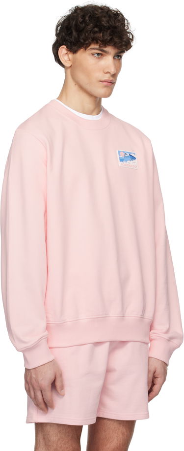 Sweatshirt Casablanca Temple Patch Classic Sweatshirt Lyserød | MPS25-JTP-293-04, 1