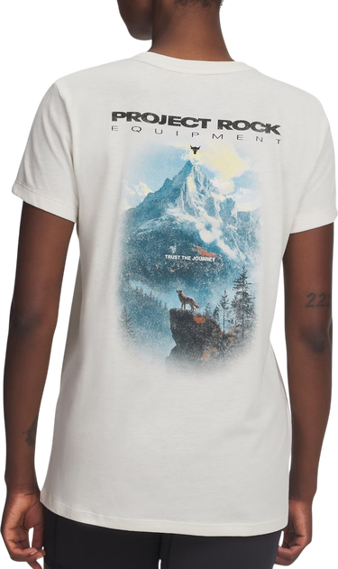 T-shirt Under Armour Project Rock Graphic 2 Short-Sleeve Crew Neck T-Shirt Beige | 6005083-279, 1