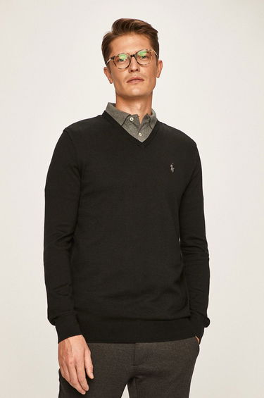 Sweater Polo by Ralph Lauren Sweater Sort | 710670789003, 0