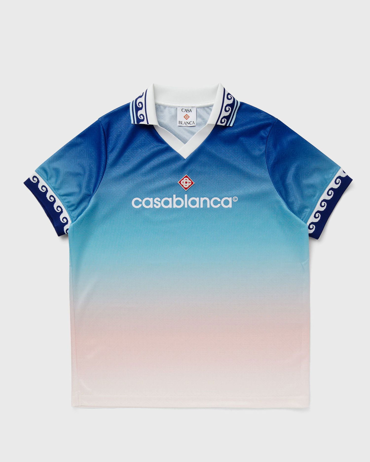 Polo skjorte Casablanca Casablanca Football Jersey XXL Blå | U-MPS25-JTP-330-01, 0