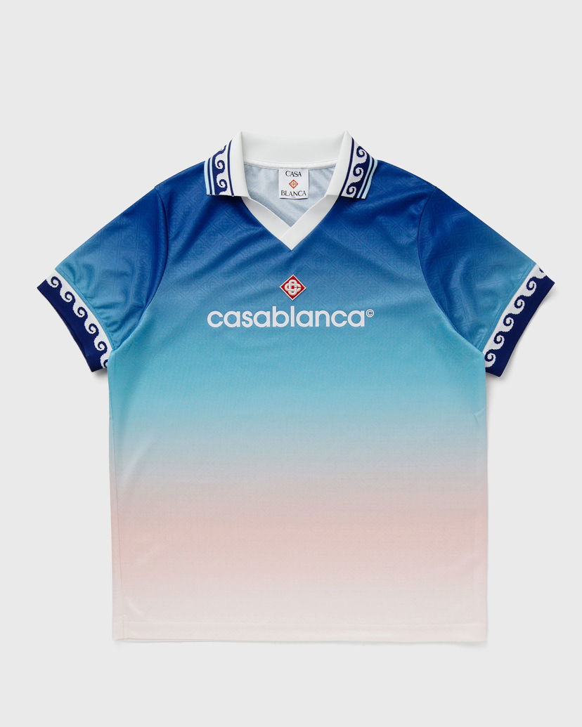 Polo skjorte Casablanca Casablanca Football Jersey XXL Blå | U-MPS25-JTP-330-01