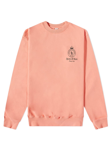 Sweater Sporty & Rich Crown Crew Sweat Grapefruit/Black Lyserød | CR473GF