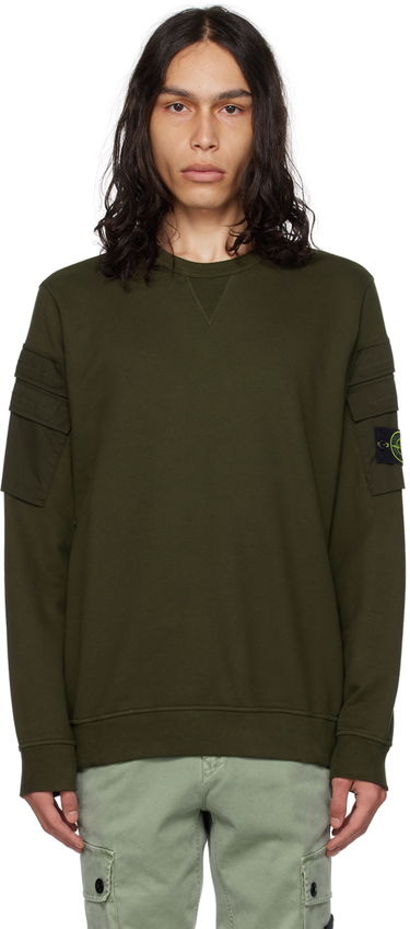 Sweatshirt Stone Island Crewneck Sweatshirt Grøn | 791560577, 0