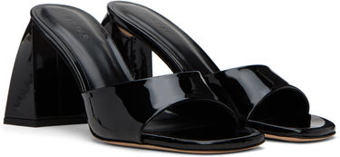 Sneakers og sko BY FAR Michele Patent Leather Heeled Sandals Sort | 22FWMICHMBLP, 3
