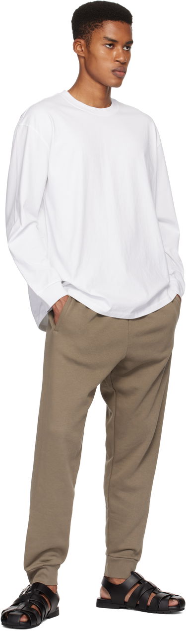 T-shirt SKIMS Heavyweight Cotton Relaxed Long Sleeve T-Shirt Hvid | LS-LST-7893M, 3