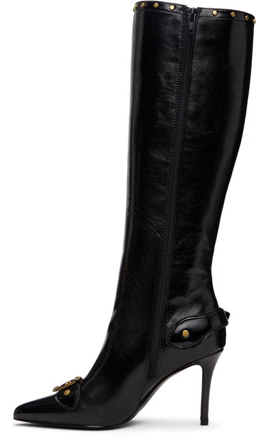 Sneakers og sko Versace Versace Jeans Couture Couture1 Scarlett Knee-High Boots Sort | E79VA3S58_EZSC35, 2