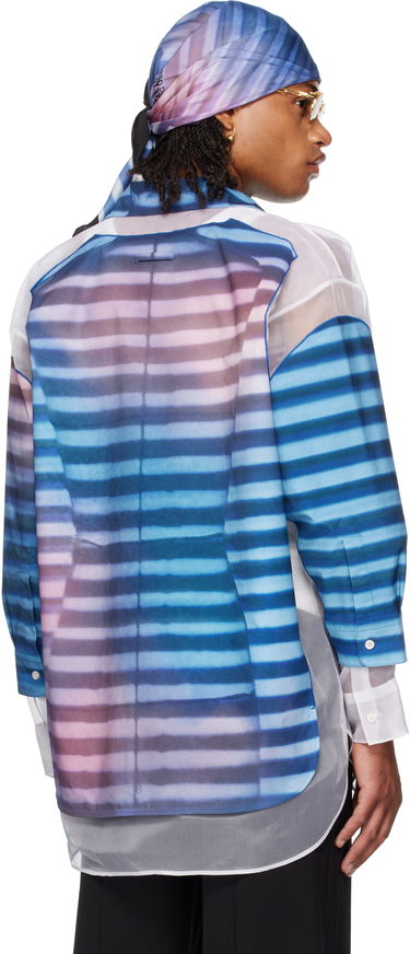 Skjorte Jean Paul Gaultier Jean Paul Gaultier 'The Petit-Grand Air' Print Shirt Blå | 25/03-U-ST032-W018P-565034, 2