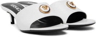 Sneakers og sko Versace Versace Alia 45mm Heeled Sandals Hvid | 1018241_DVT2P_1W56V, 3