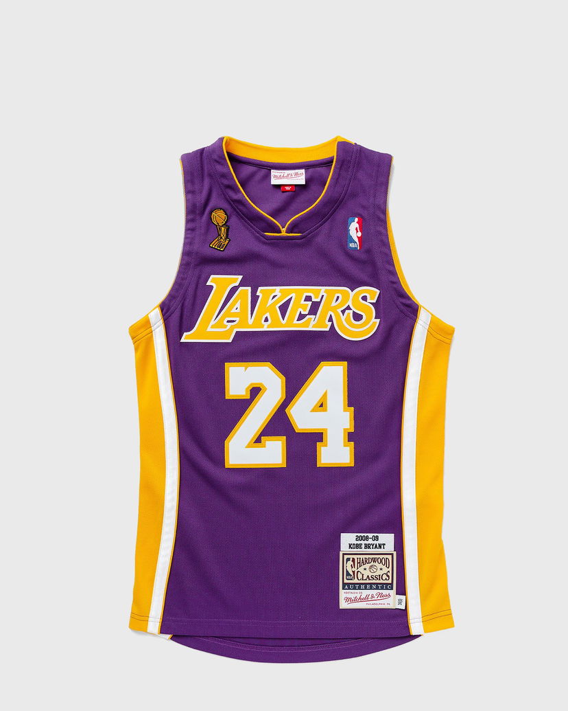 Jersey Mitchell & Ness NBA AUTHENTIC JERSEY LOS ANGELES LAKERS ROAD FINALS 2008-09 KOBE BRYANT #24 Lilla | AJY4EL18017-LALPURP08KBR