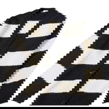 Sweater Dries Van Noten Naffs Striped Cardigan Sort | 222-021210-5706-900, 0