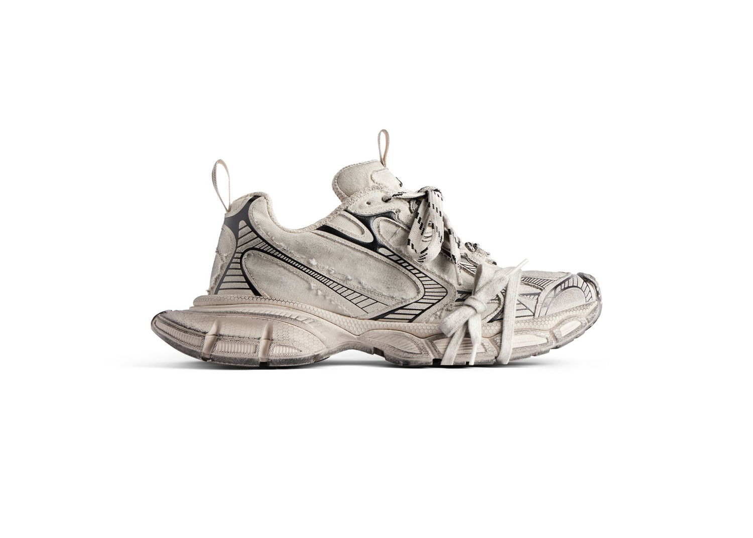 Sneakers og sko Balenciaga 3XL Beige Destroyed Beige | 734734W3XDC2002, 0